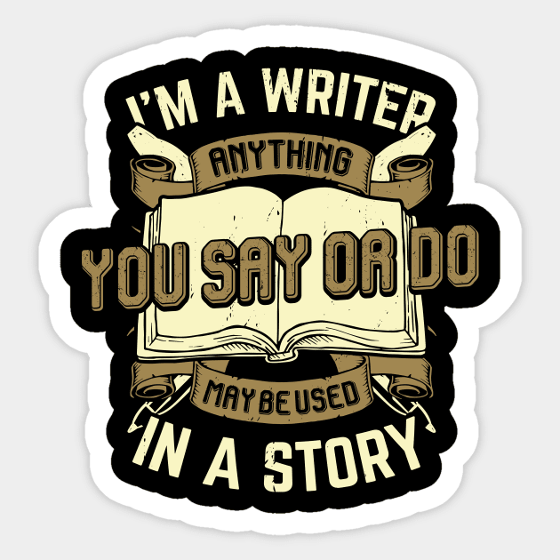 Novelist Book Author Writer Gift Sticker by Dolde08